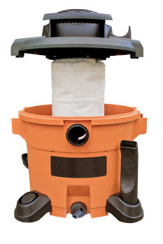canister filter installed
